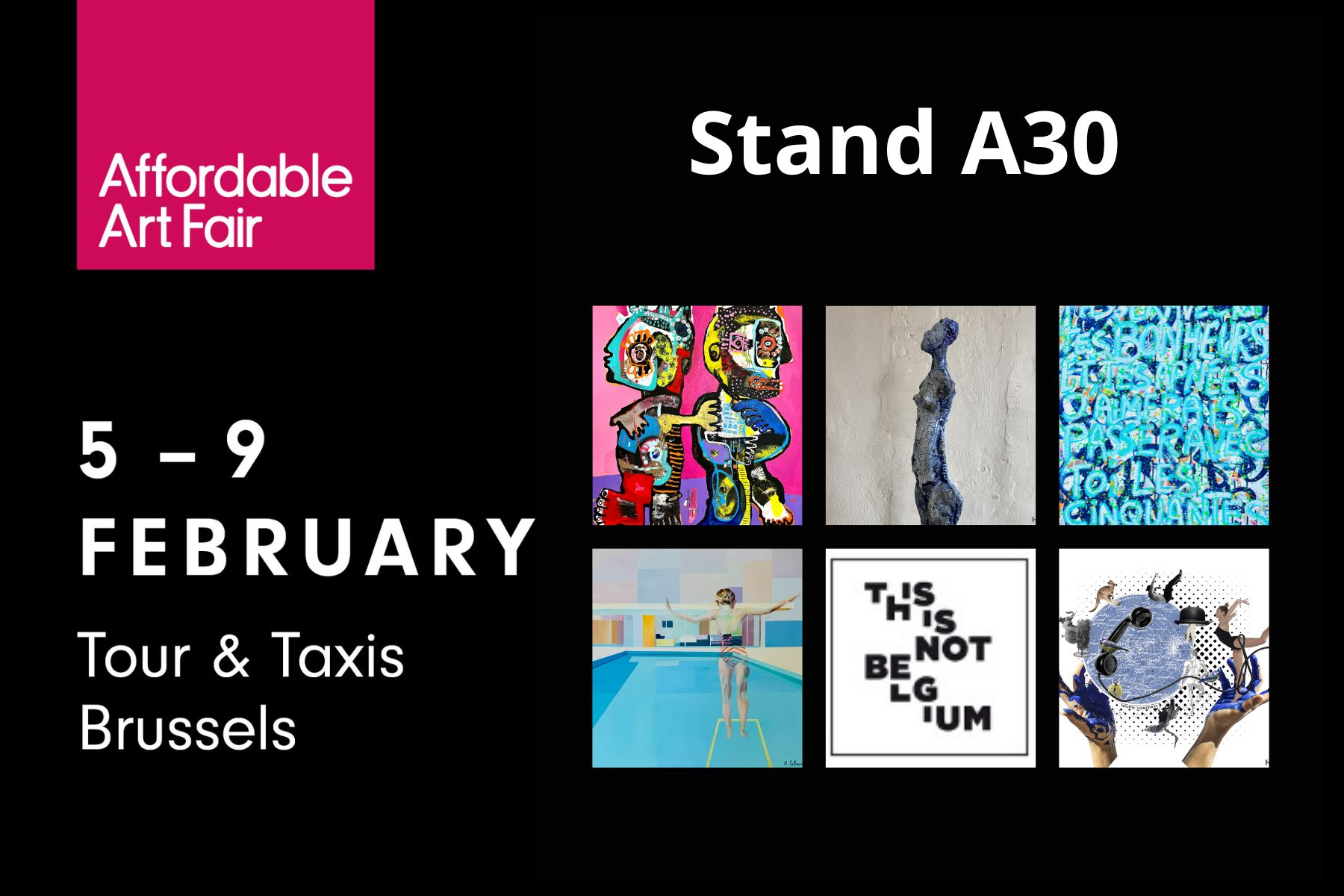 affordable art fair brussels 2025 stand a30