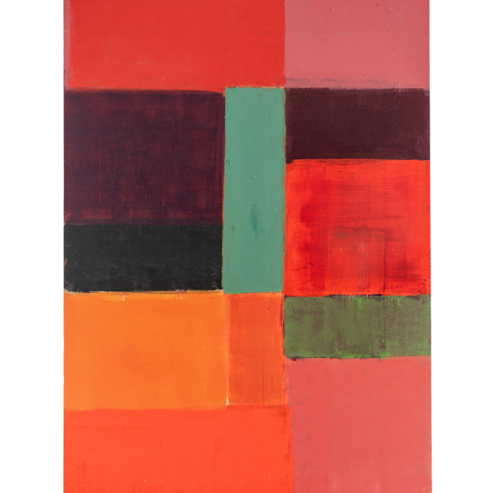 peinture abstraite de couleur rouge