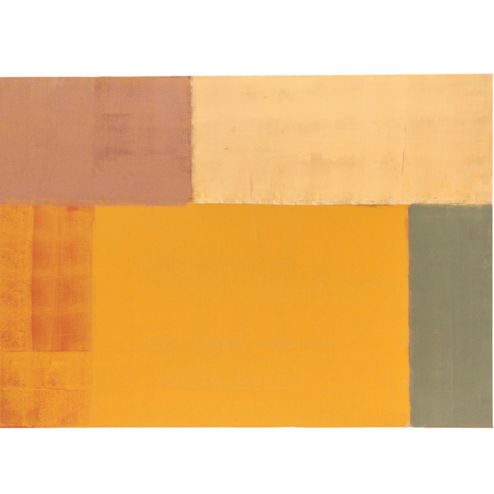 Grande toile abstraite à motifs géométriques aux couleurs vives