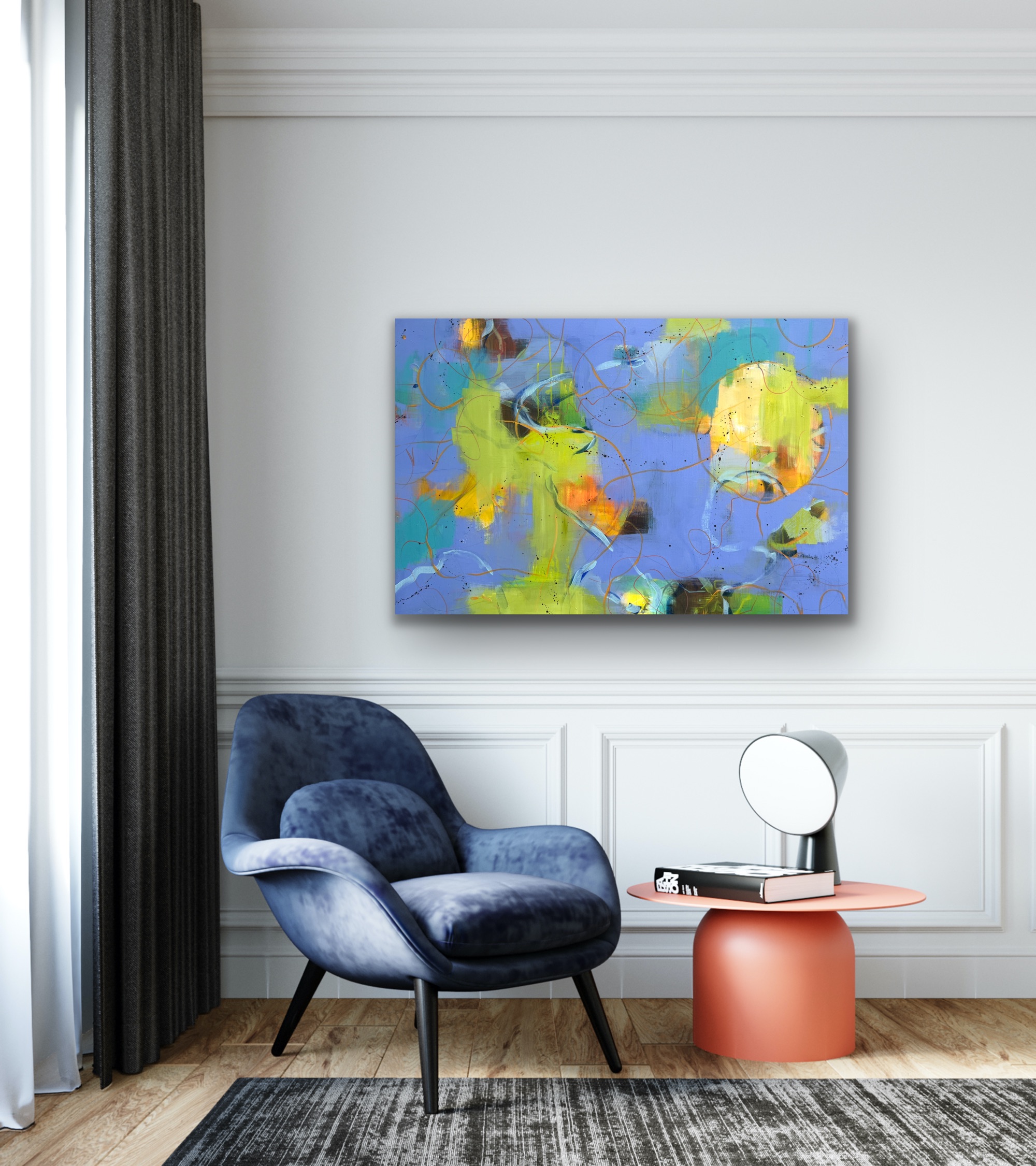 Abstract in Blue