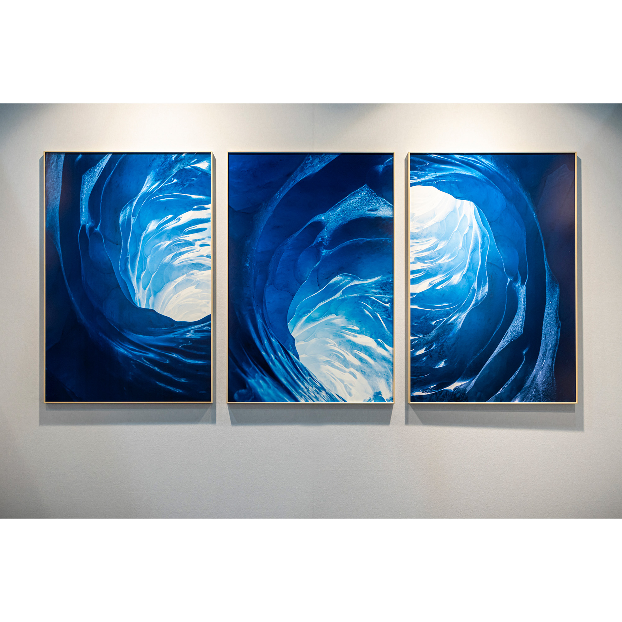 Foto Glacier Azur ingelijst 3-luik
