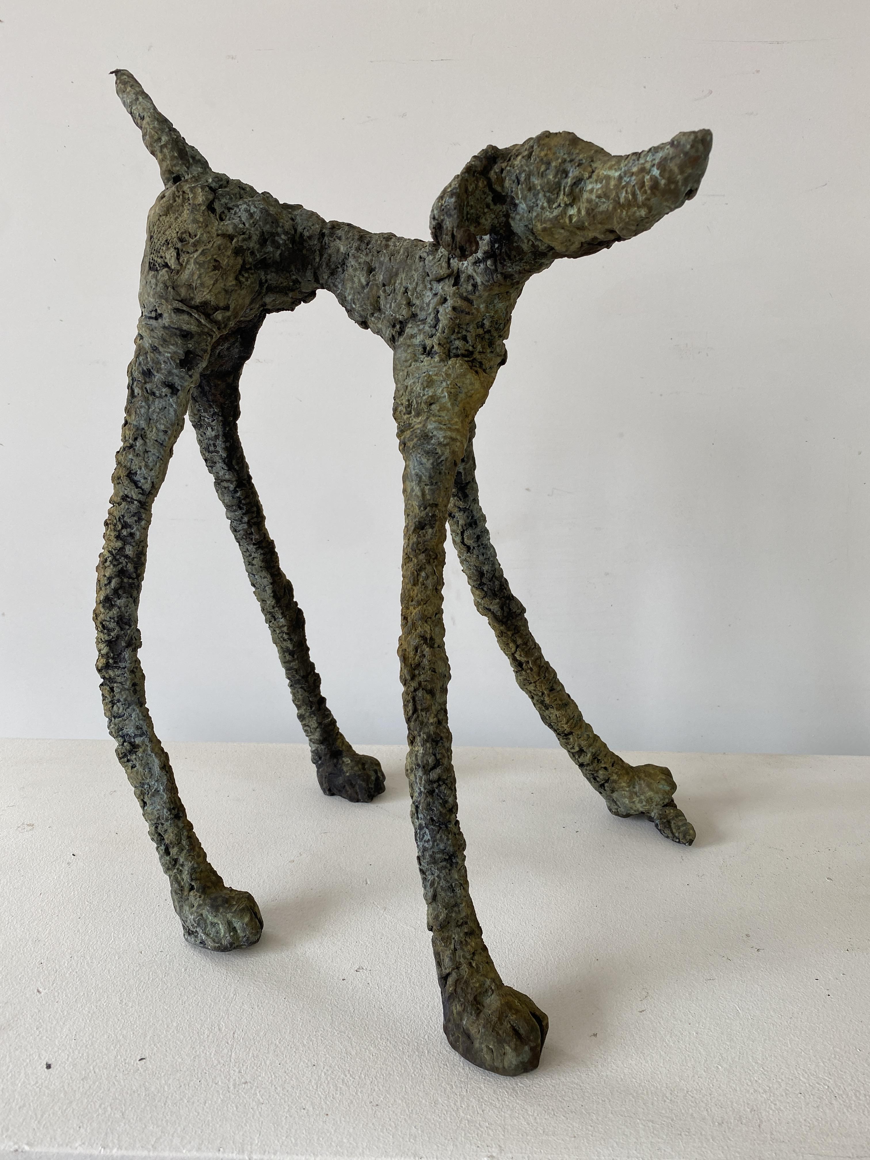 dog. bronze sculpture 
