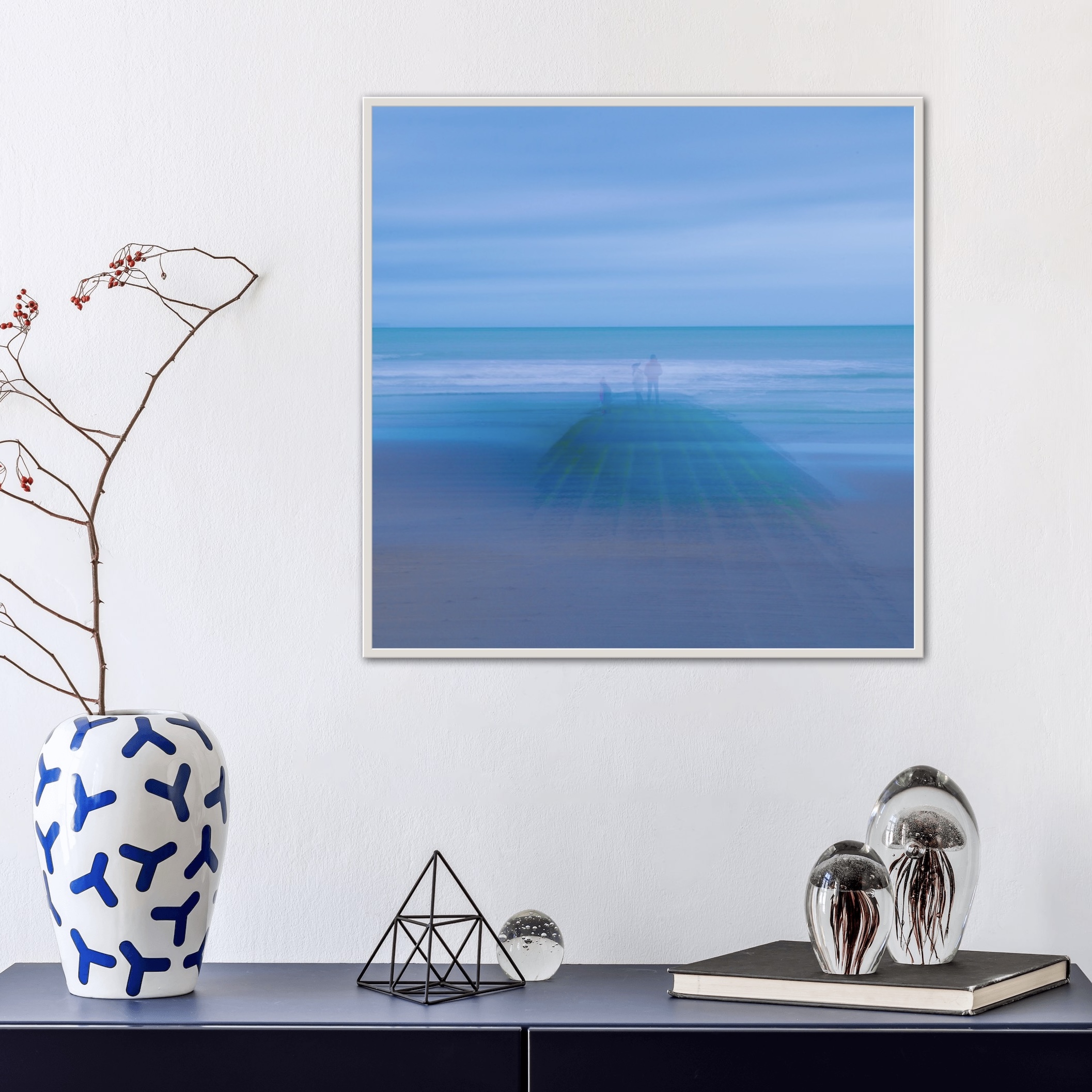 /CECI N'EST PAS UNE PEINTURE _ MER DU NORD FAMILY /diasec brillant