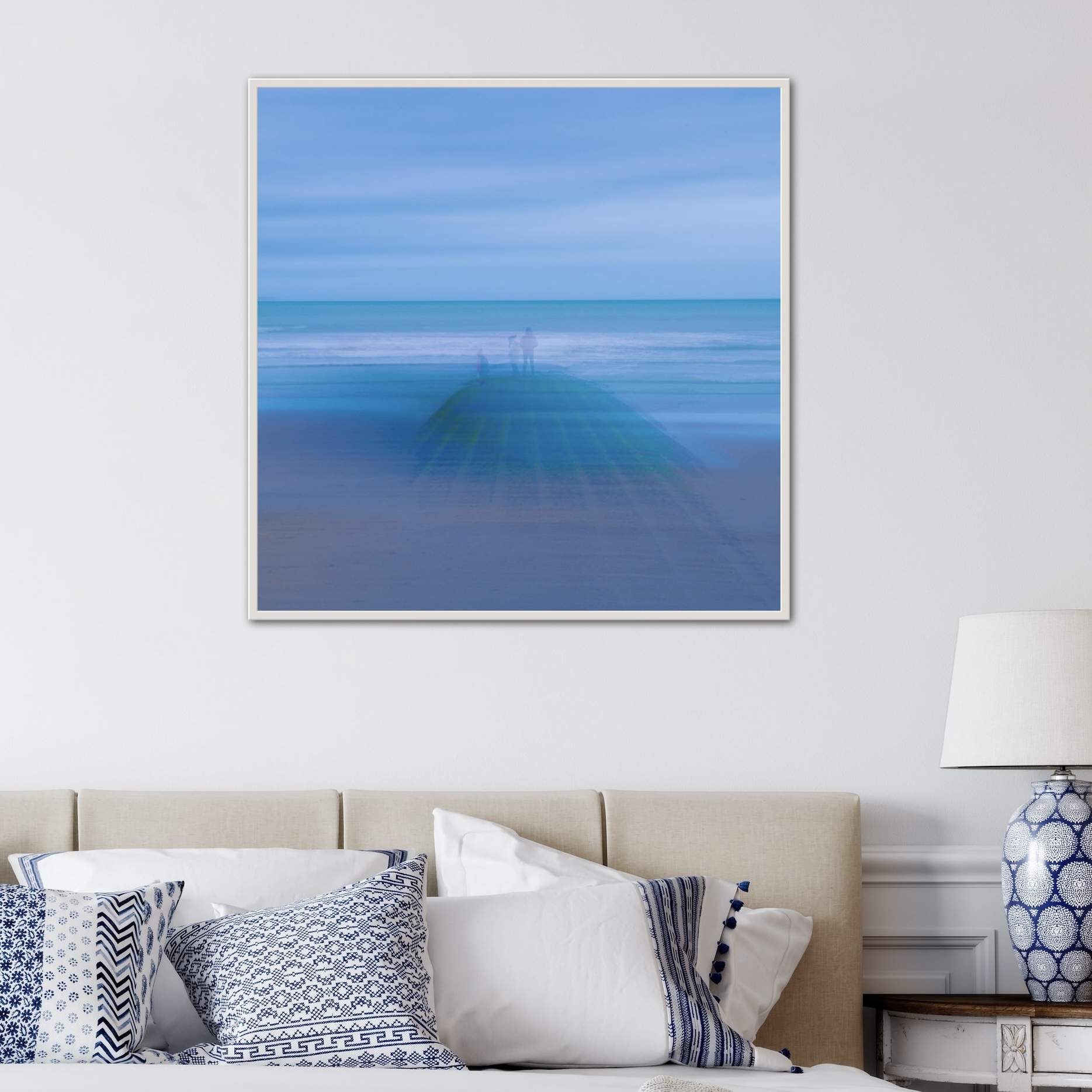 /CECI N'EST PAS UNE PEINTURE _ MER DU NORD FAMILY /diasec brillant