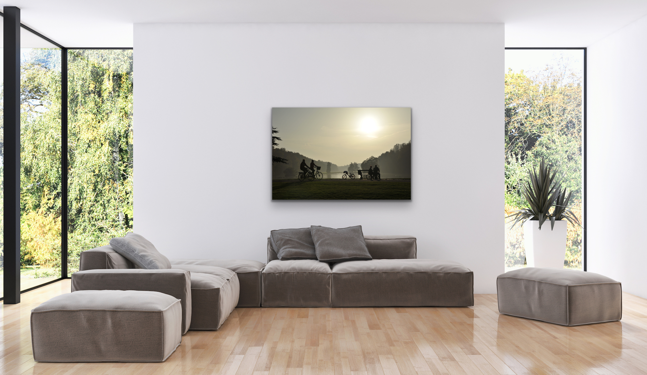 "Geheime contemplatie", landschap