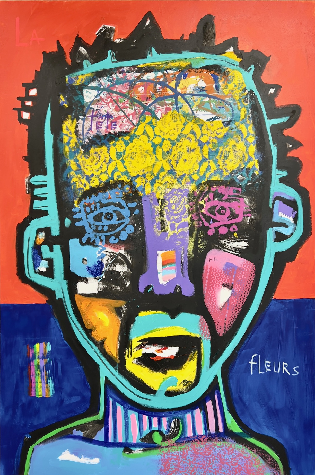 La tête en fleurs