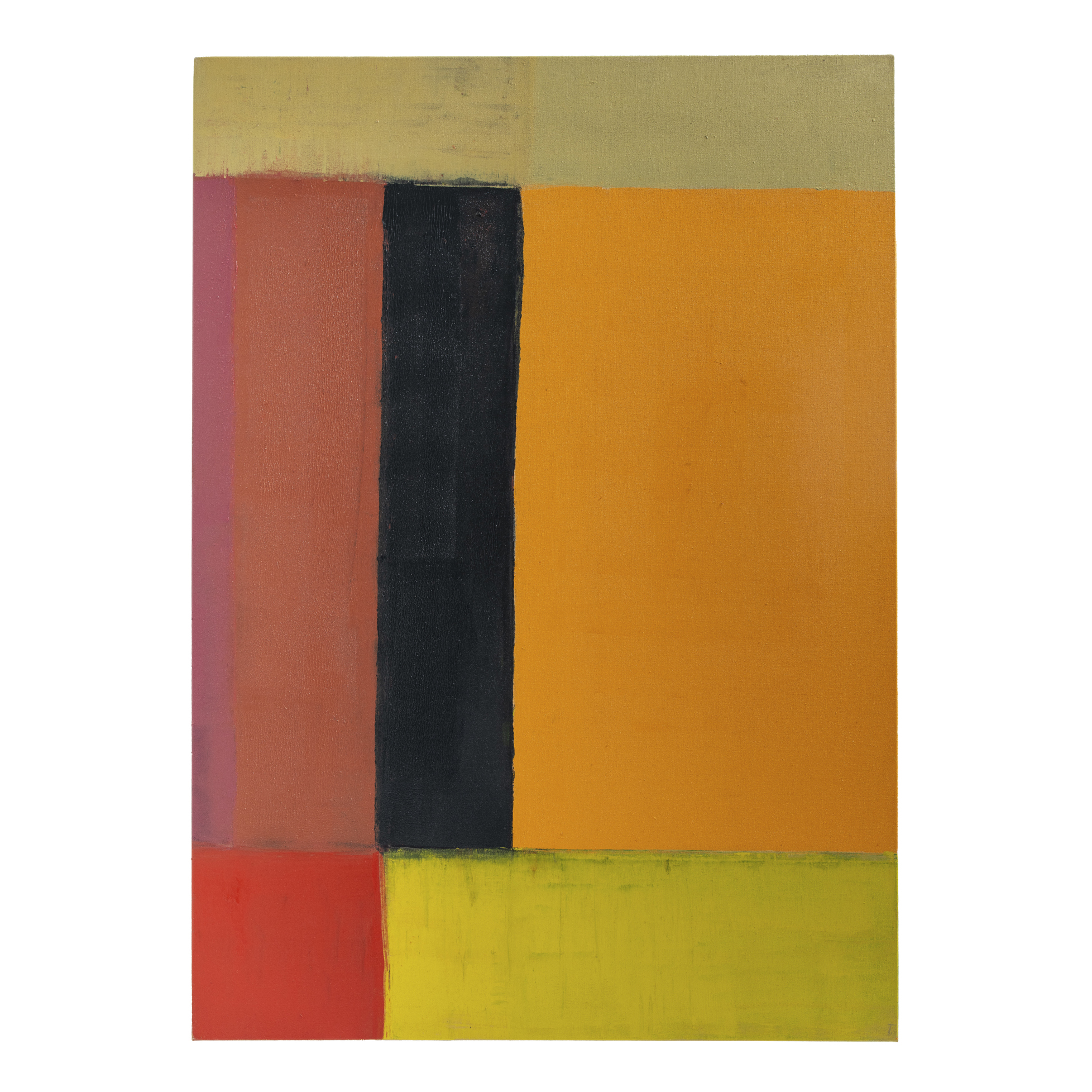  Grande toile abstraite à motifs géométriques aux couleurs vives  