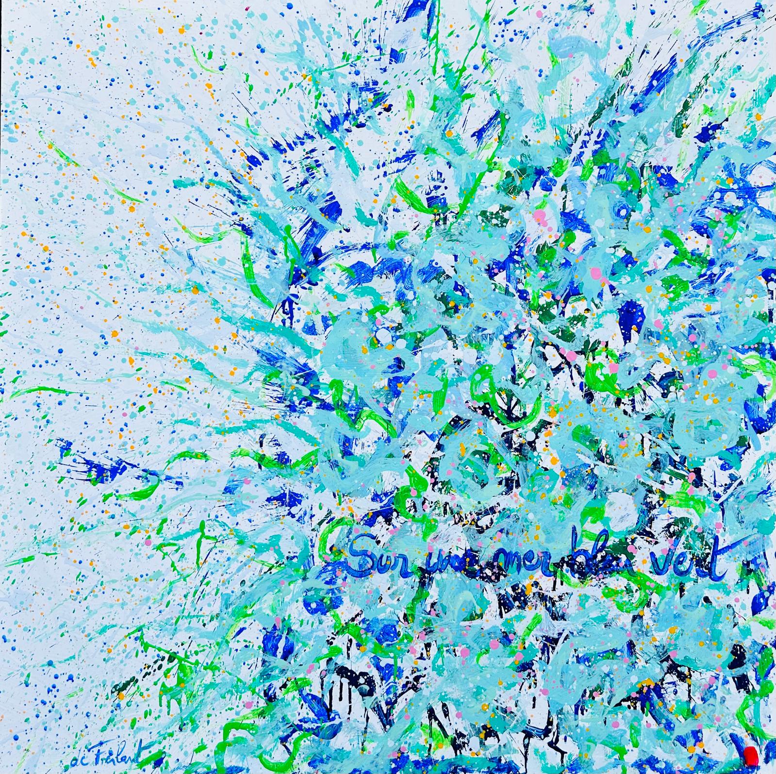 sur une mer bleu ver christophe de fierlant