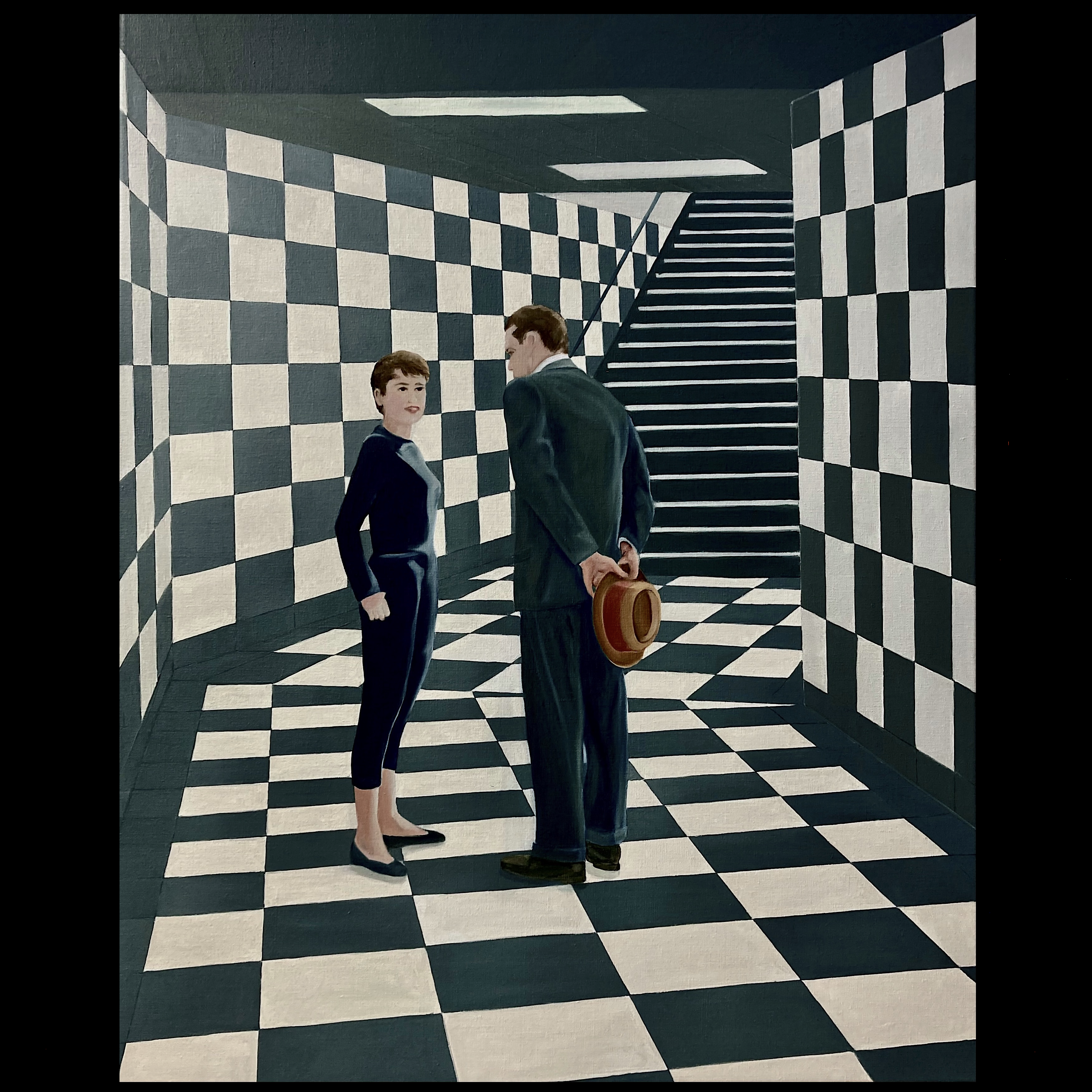 Schilderij "Shelter" • olie op doek • 100 x 80 cm