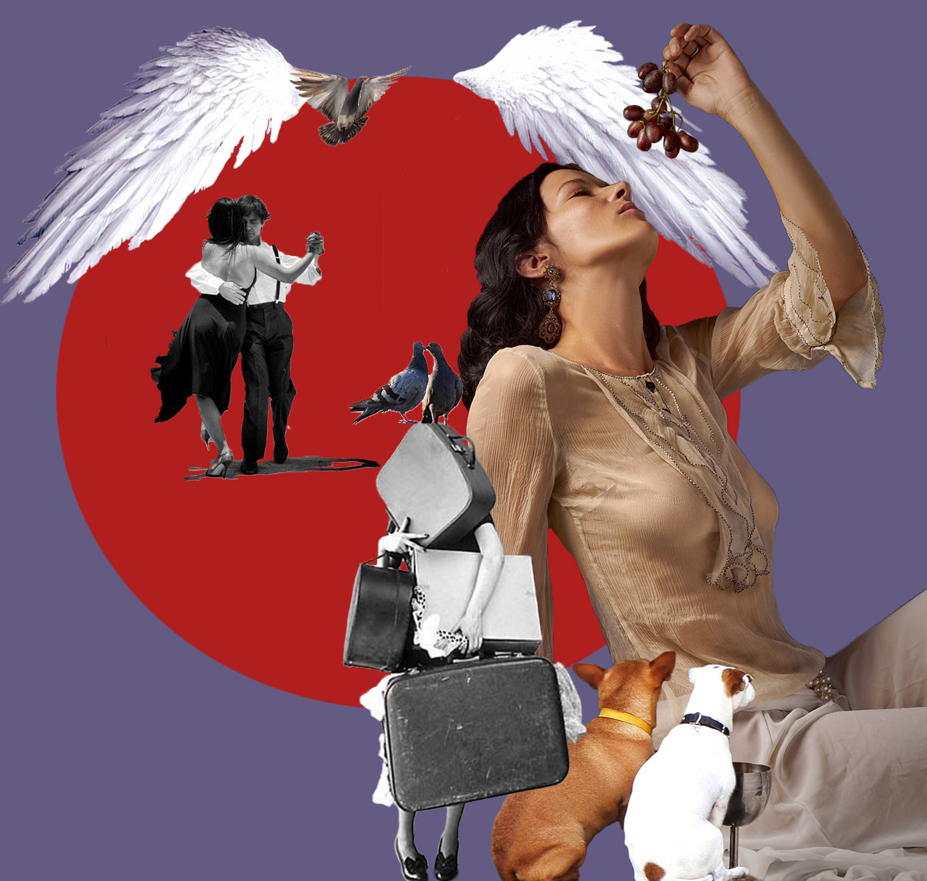 Valentine & Valentin - digitale collage - gelimiteerde editie