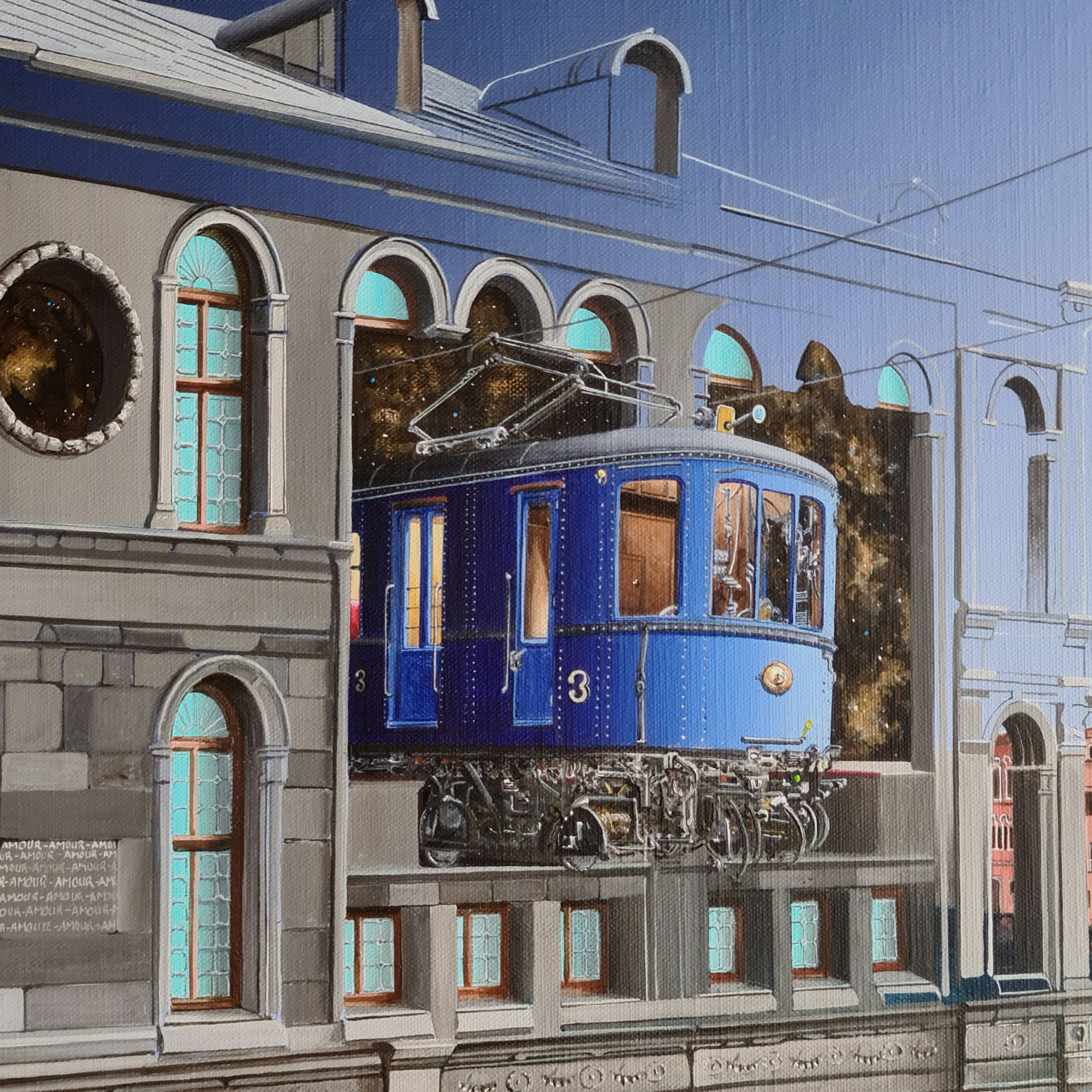 Tram belge, tout aussi bleu 