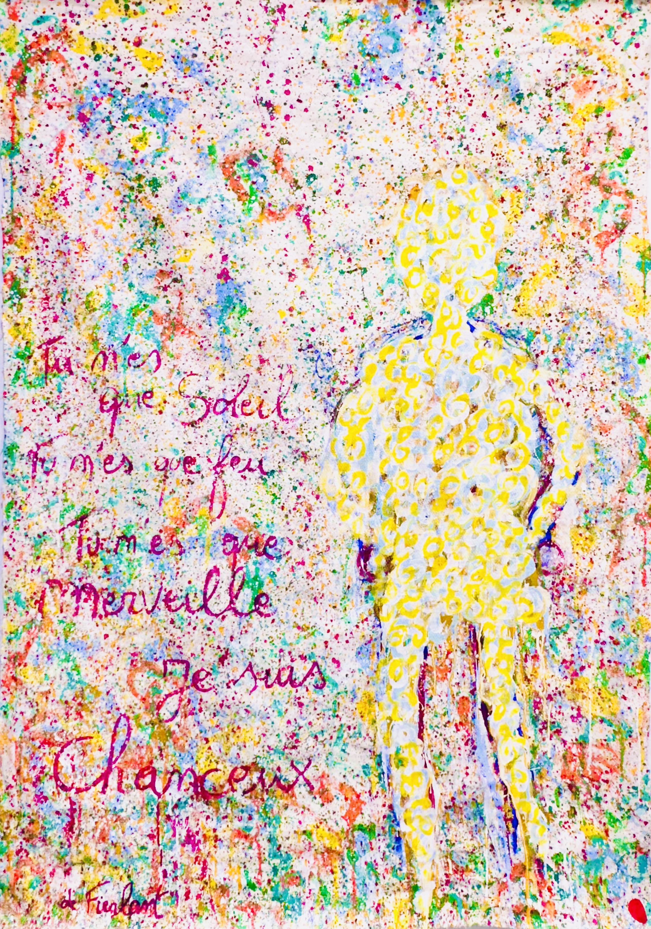 tableau art abstrait étourdissante de Christophe de Fierlant 