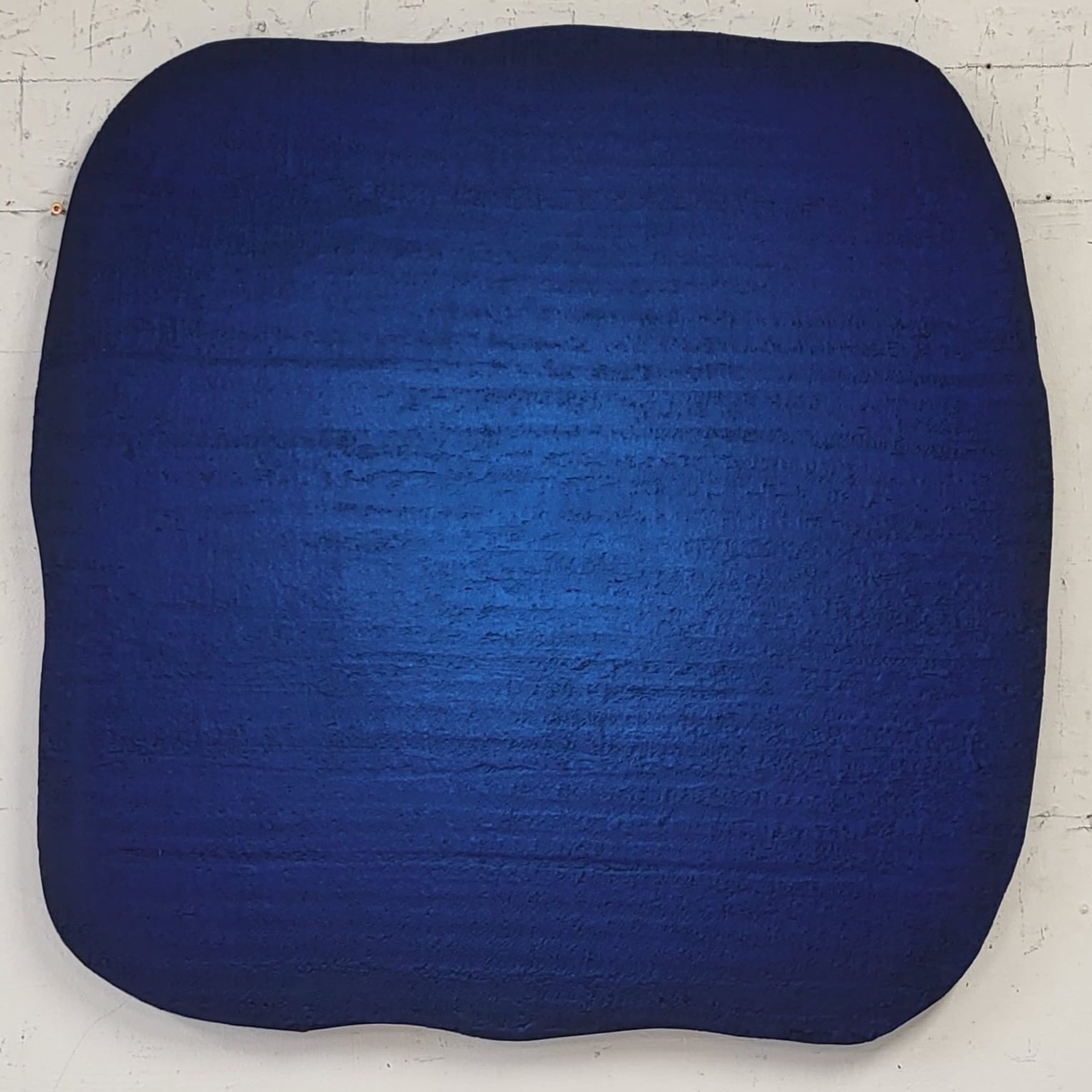 organische blauwe vorm 80x80cm