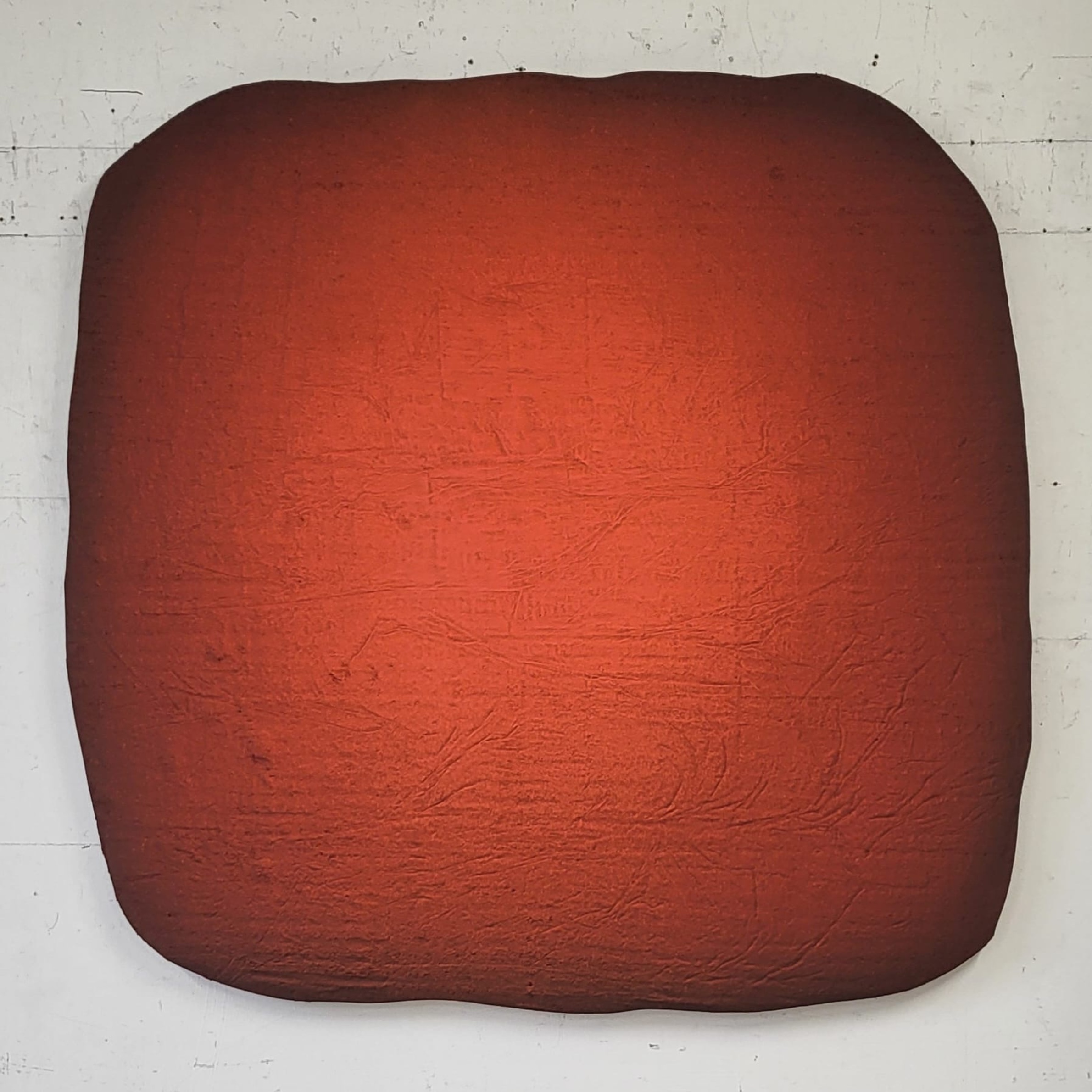 organische rode vorm 100x100cm