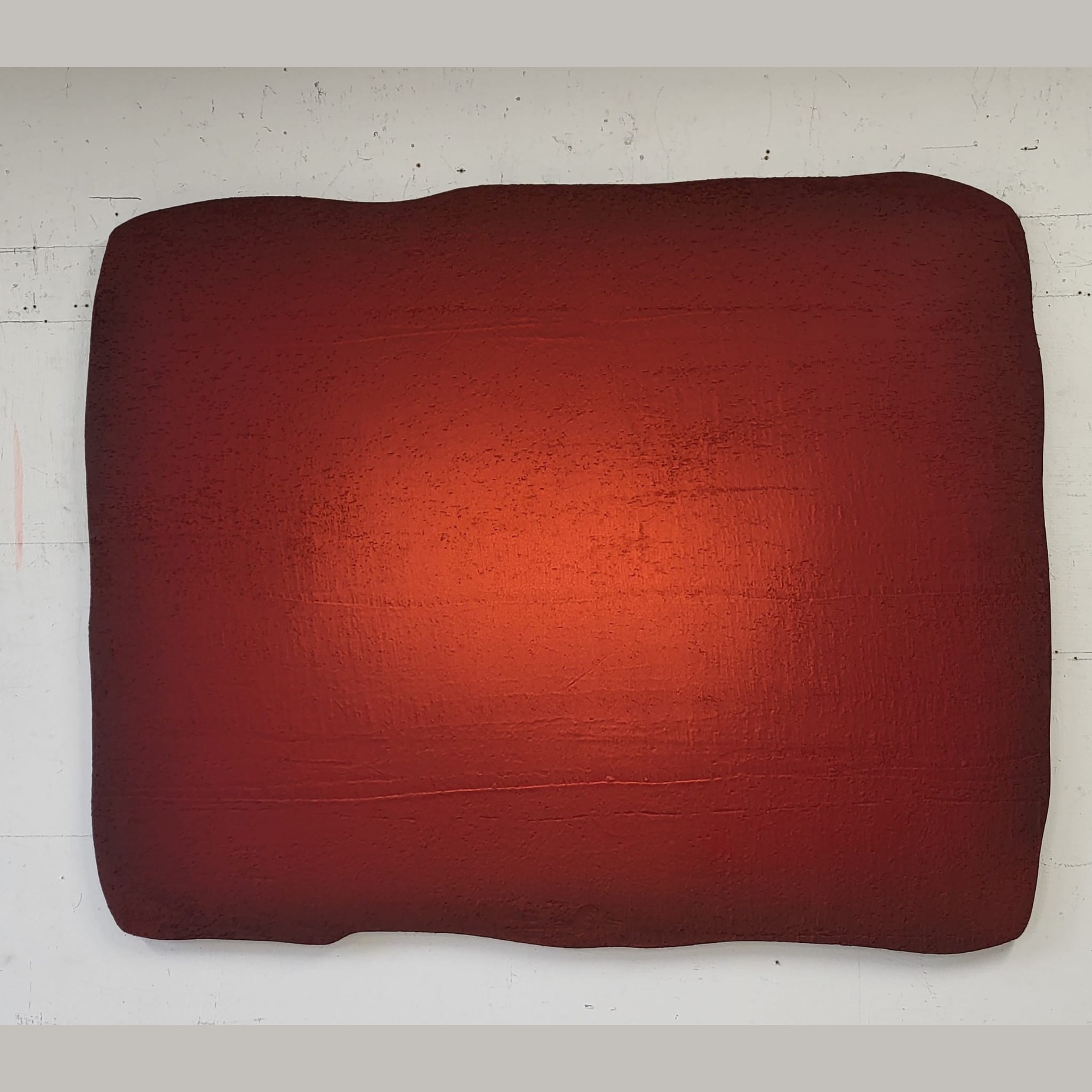 organische rode vorm 100x125cm