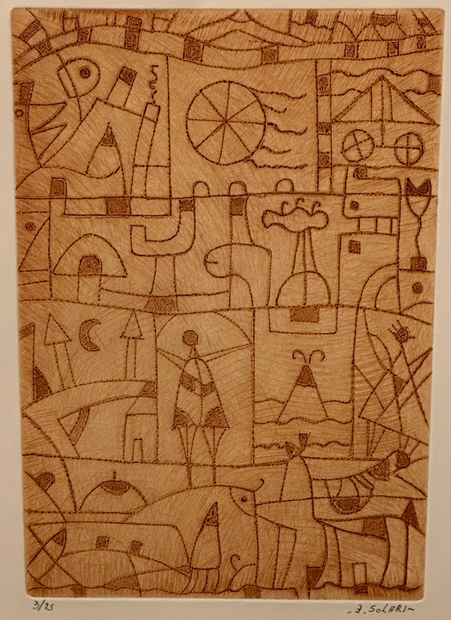 gravure de Edmundo Solari 
