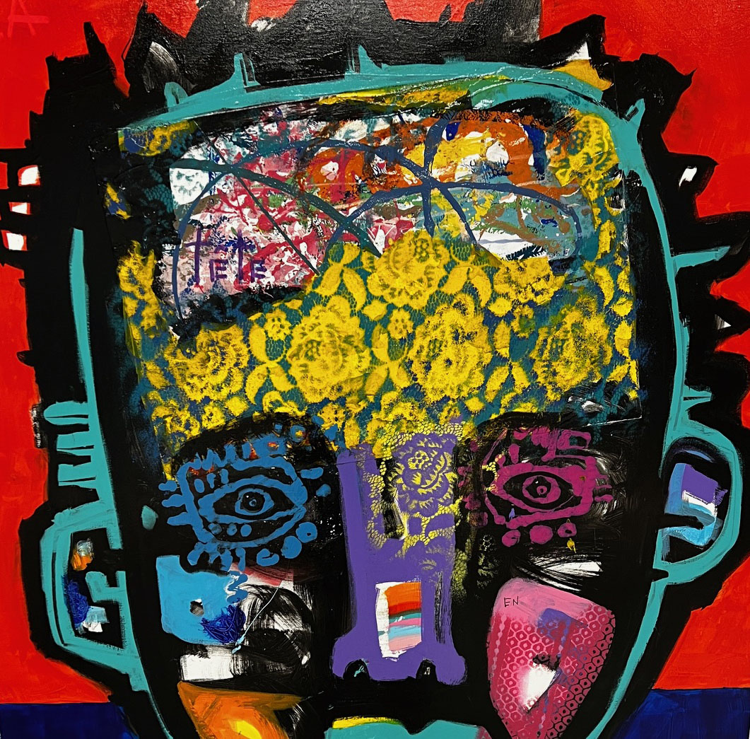 La tête en fleurs
