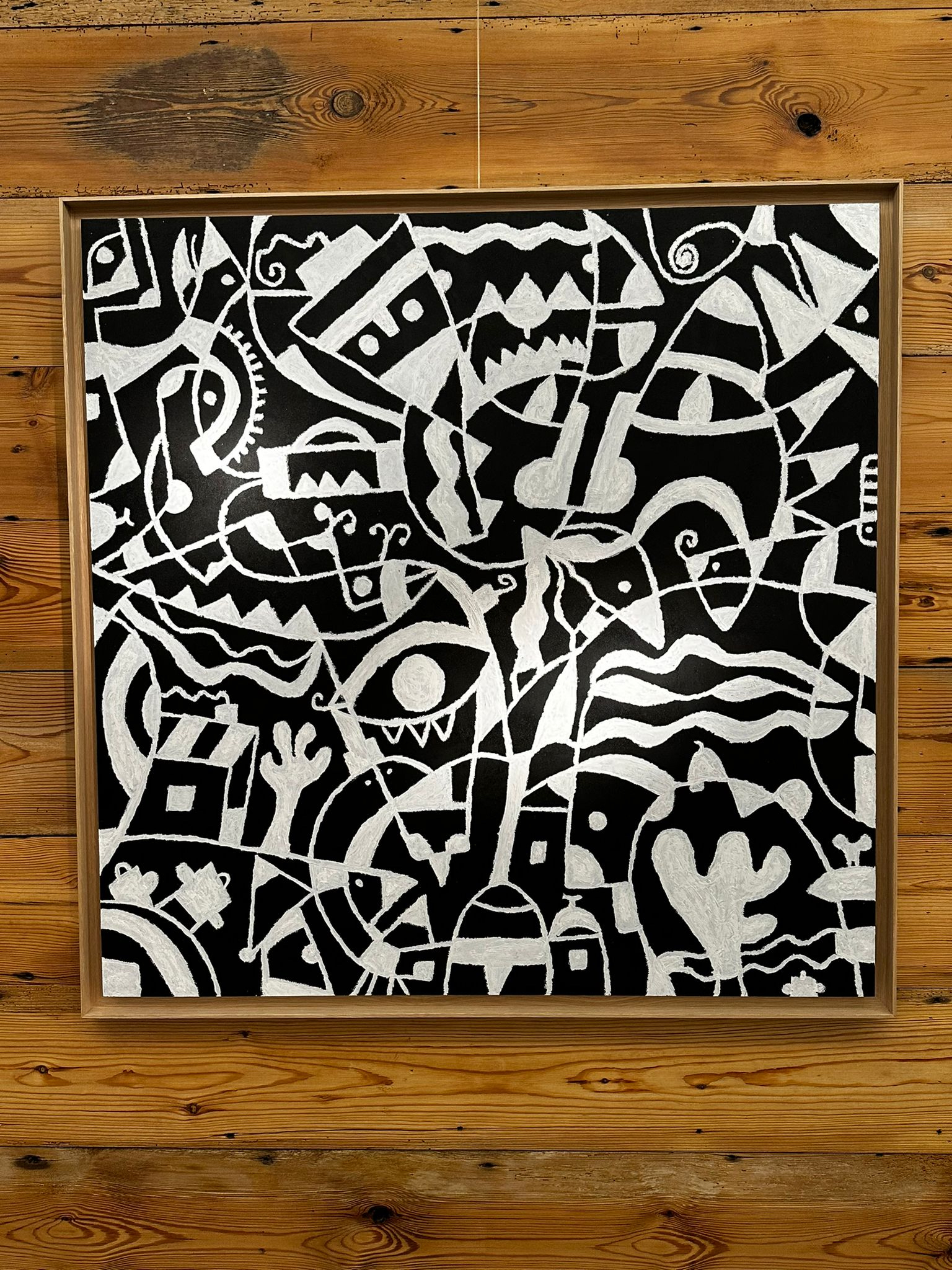 peinture noir et blanc Edmundo Solari 