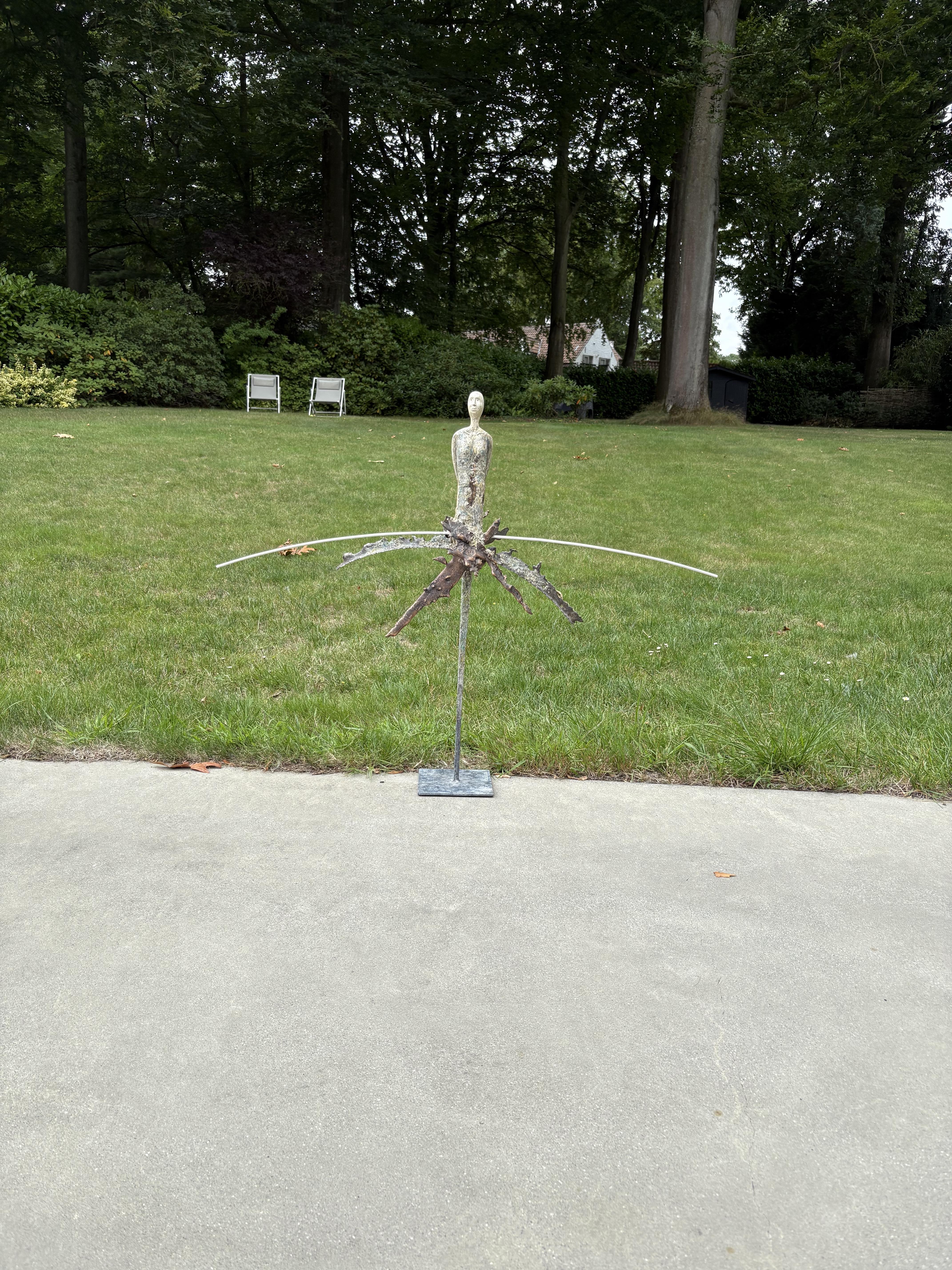sculpture fer bronze et gypse