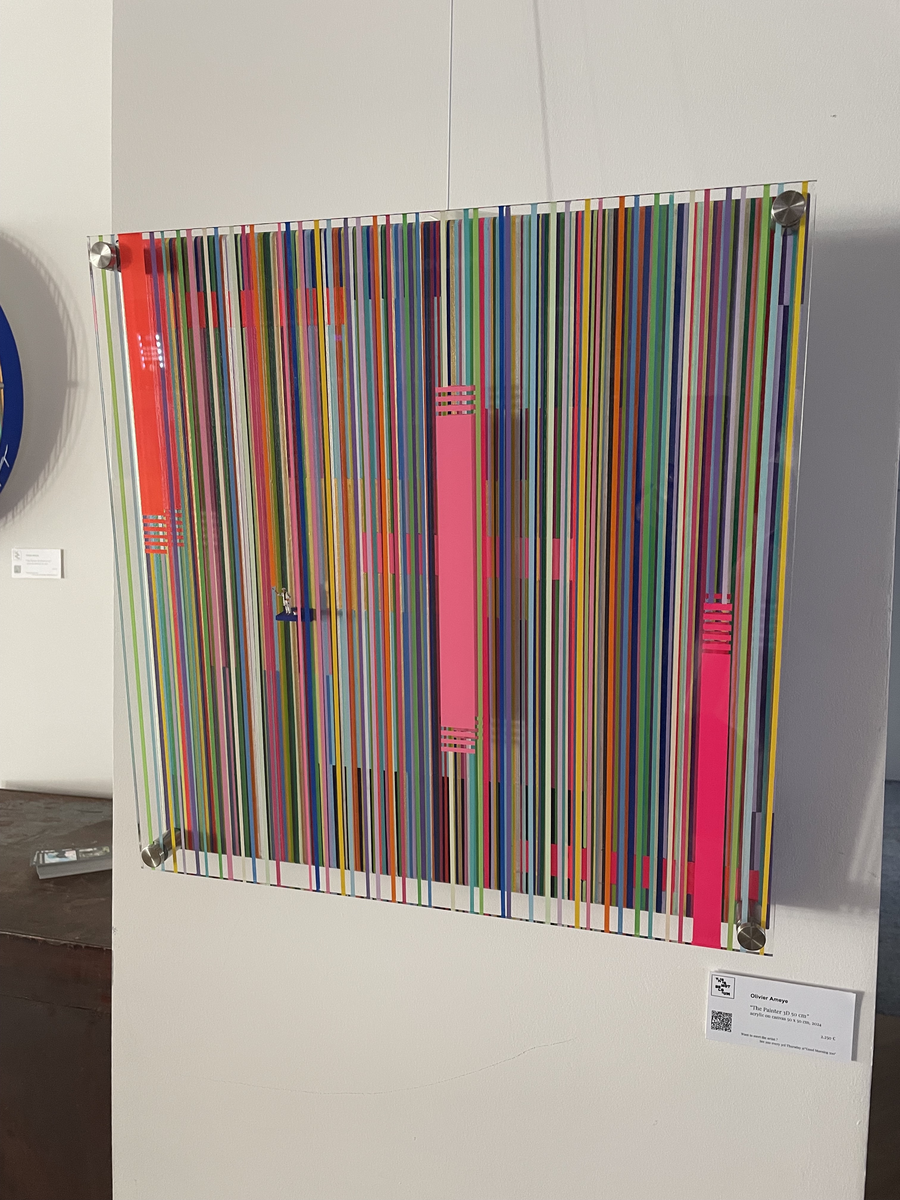 Olivier Ameye schilderij met lijnen 