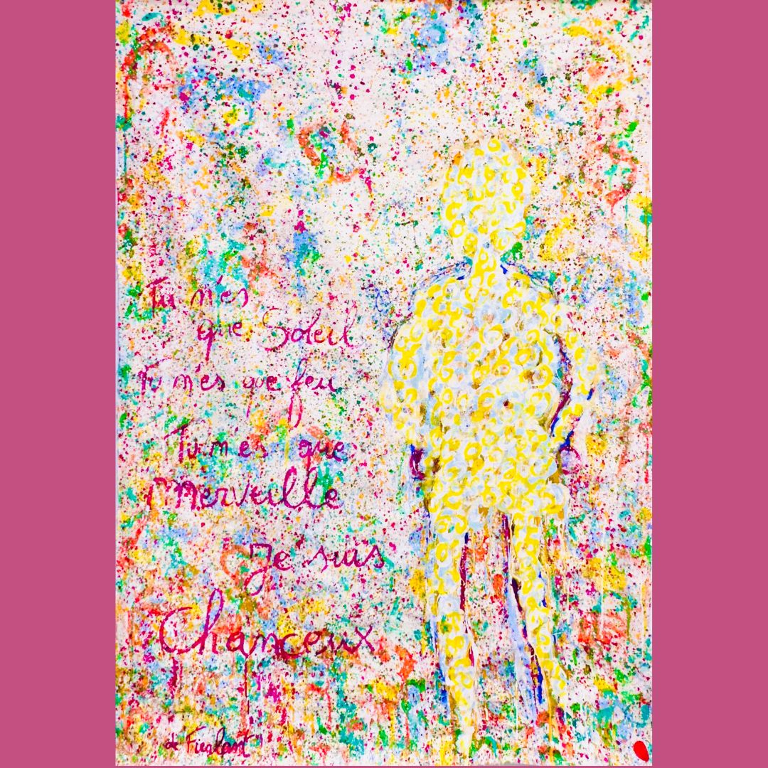 étourdissante peinture abstraite de Christophe de Fierlant