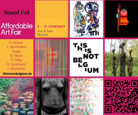 This is Not Belgium affordable art fair Stand F18 du 8 au 12 février 2023 bruxelles