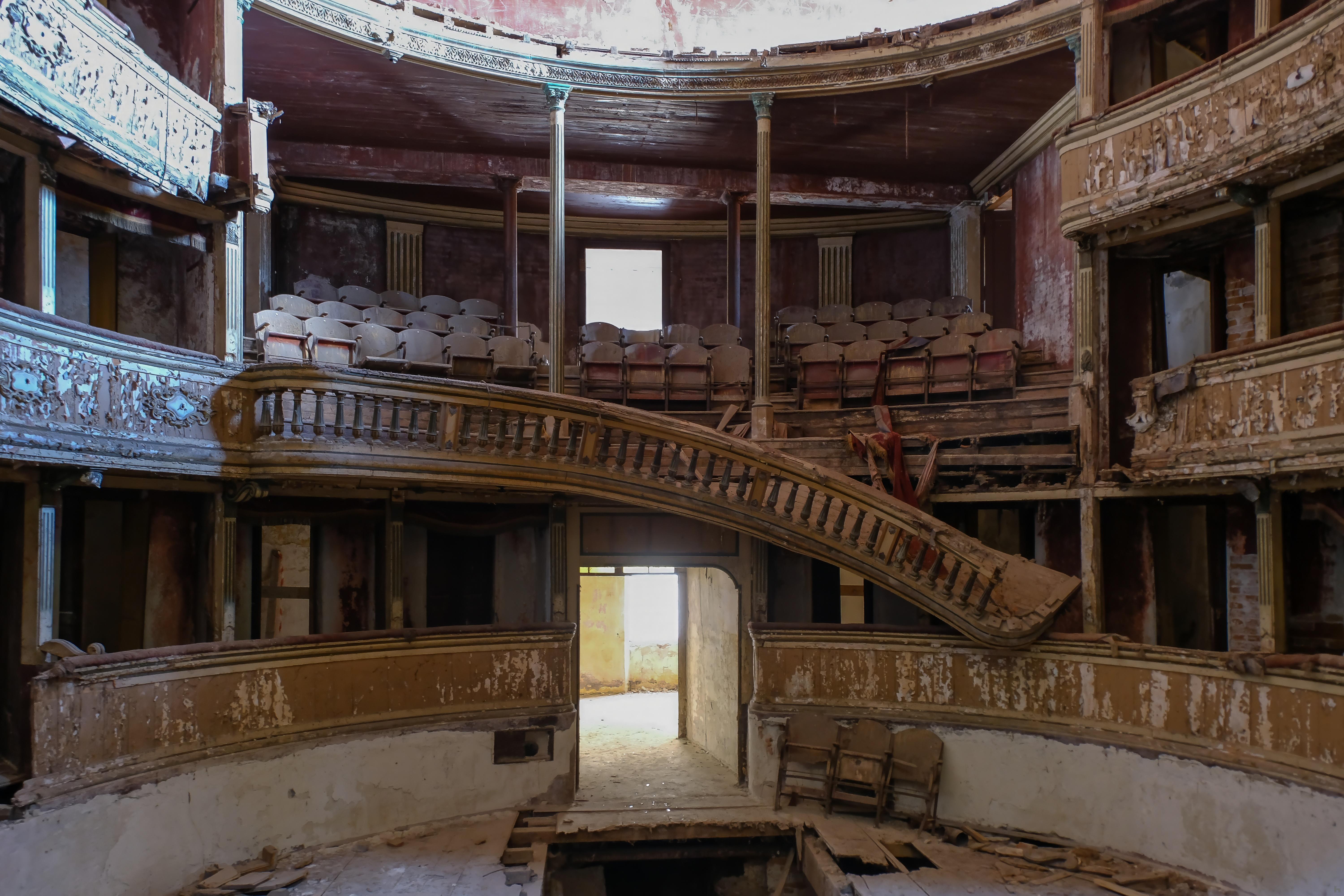 Théatre abandonné.Italie oubliée