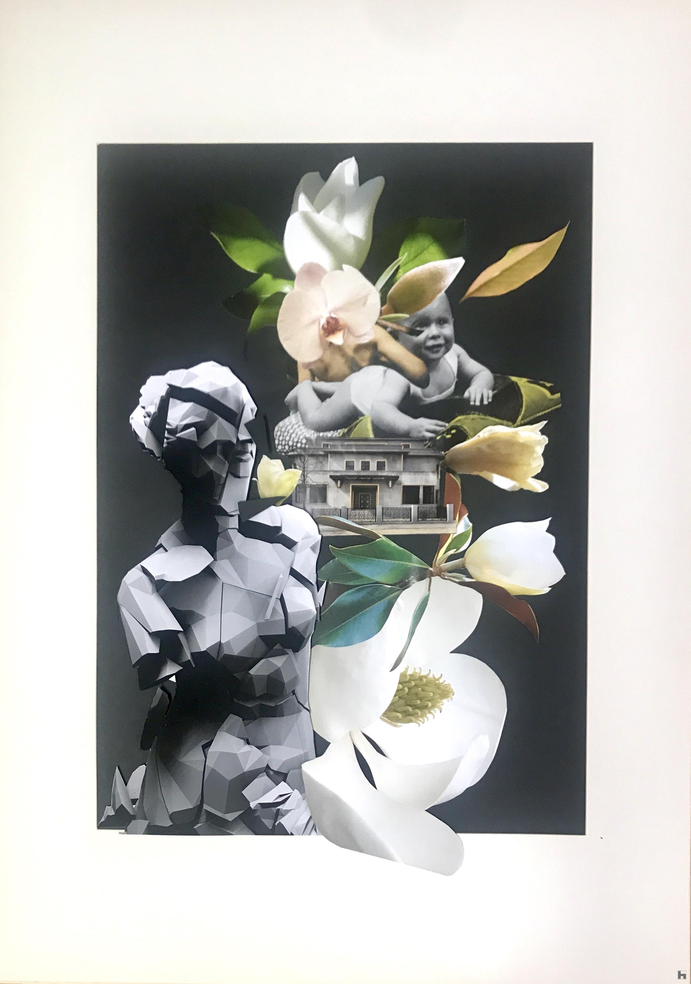 collage analogique, surréalisme, art visuel, ambiance déco
