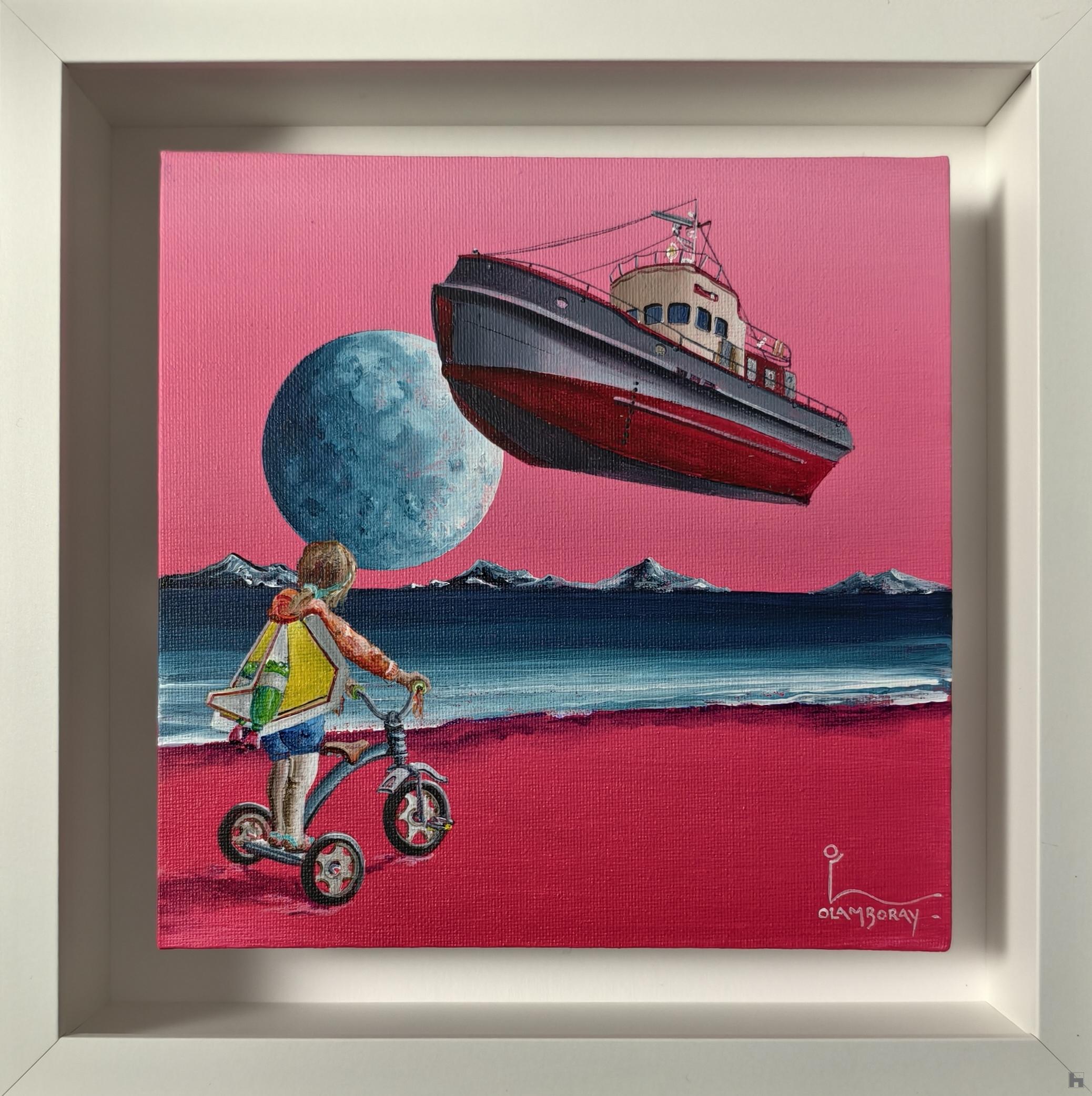 The Day She realised She Could Fly - Acrylic on Canvas panel - framed