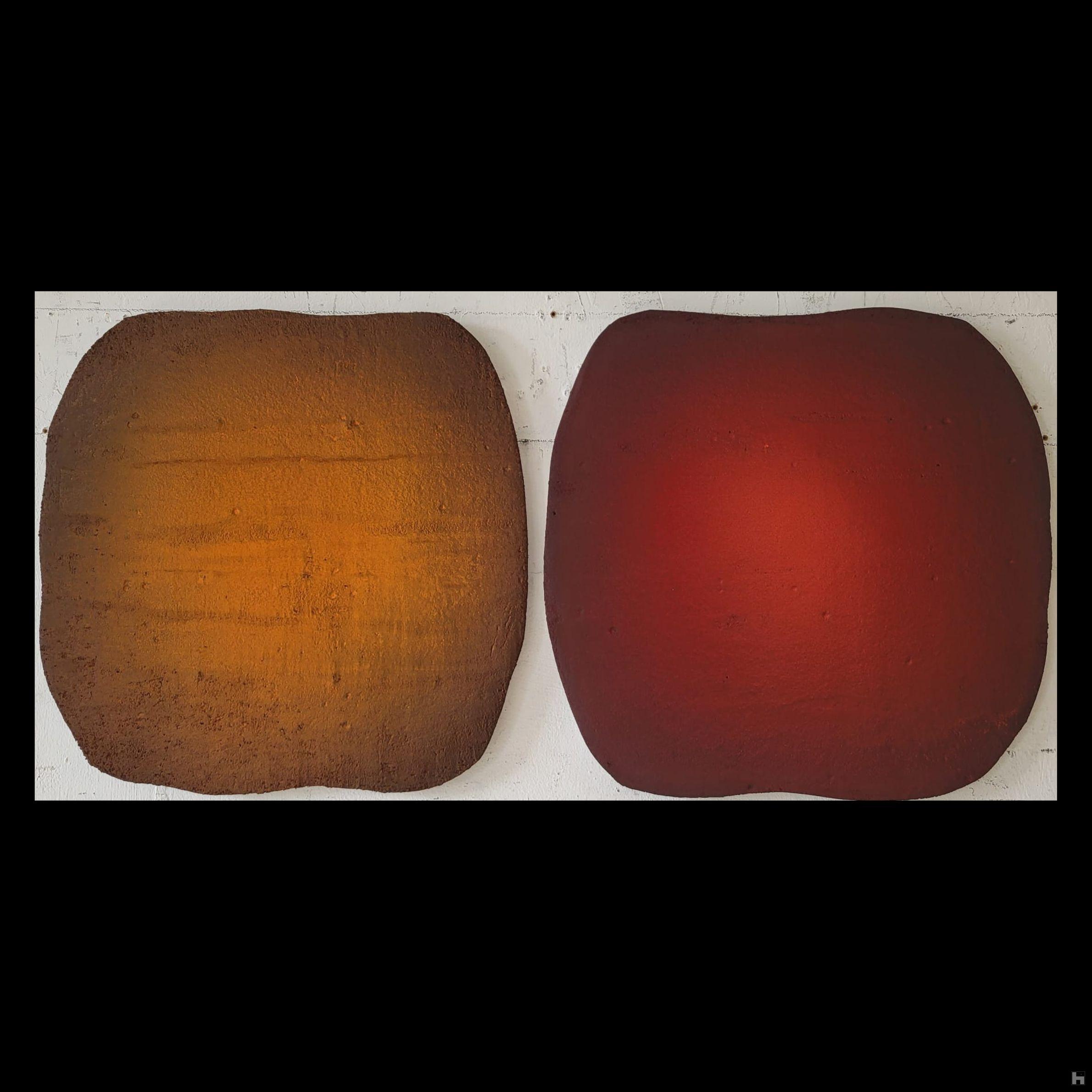 Eclosion ocre et rouge