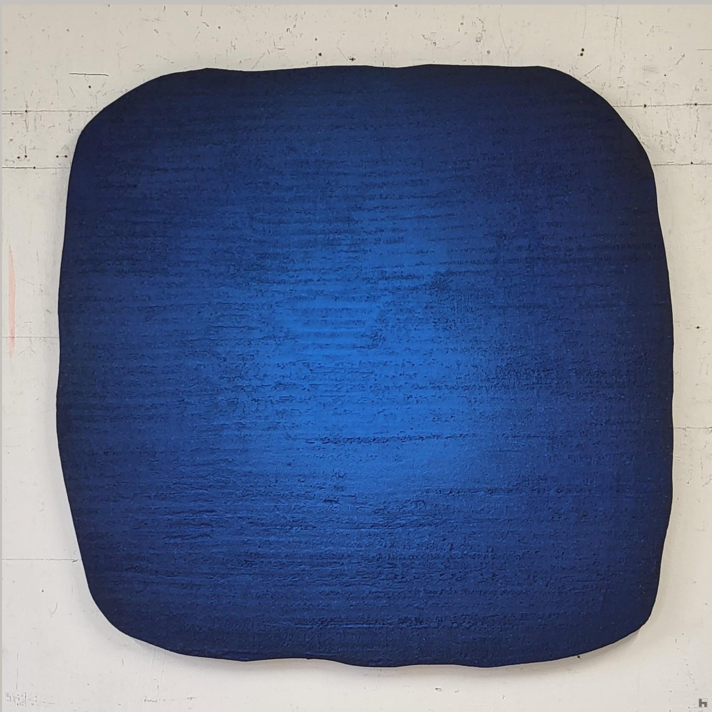 forme organique bleu 100x100cm