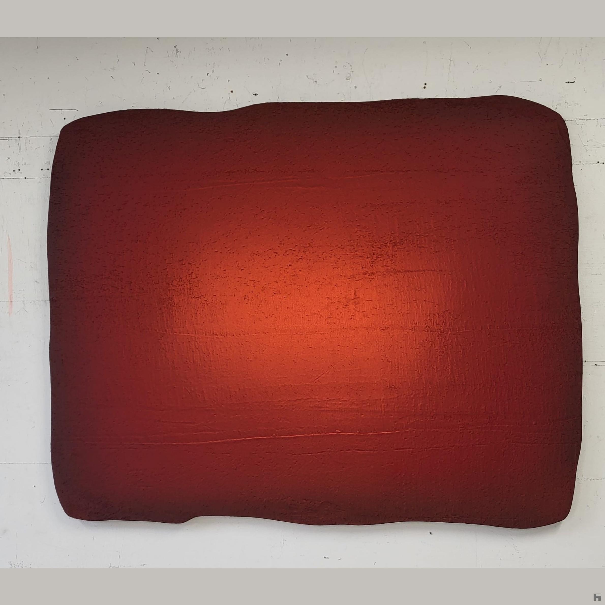 red organic form 100x125cm