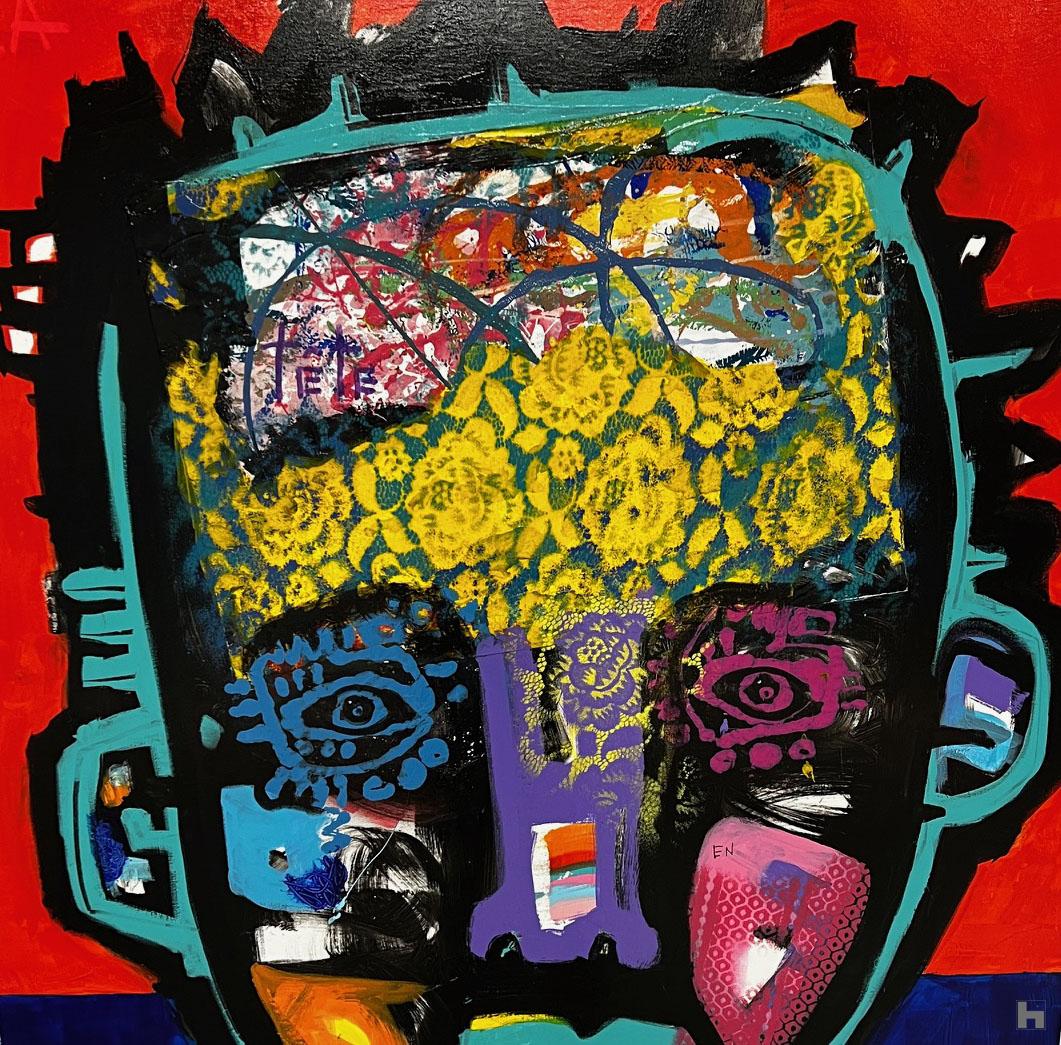 La tête en fleurs