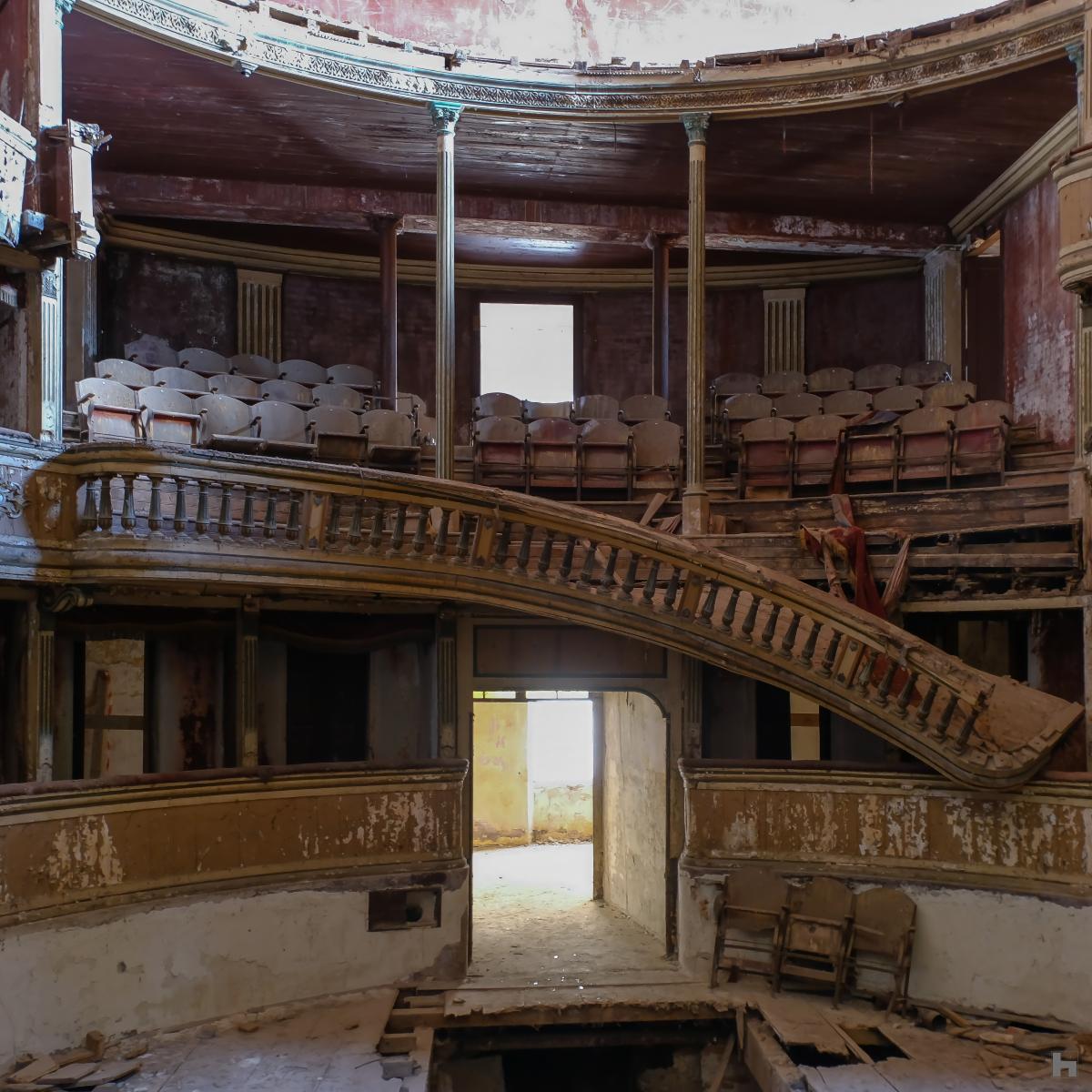 Théatre abandonné.Italie oubliée