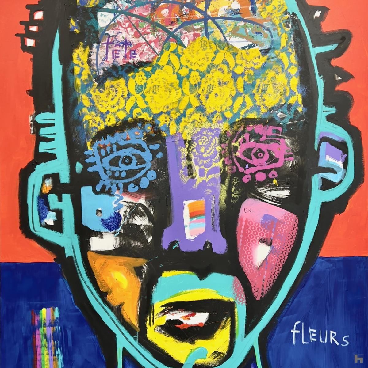 La tête en fleurs