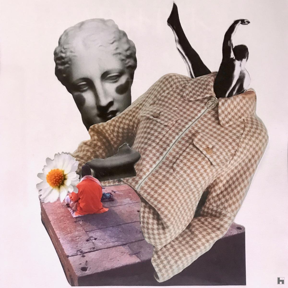 collage analogique, surréalisme, art visuel, ambiance déco