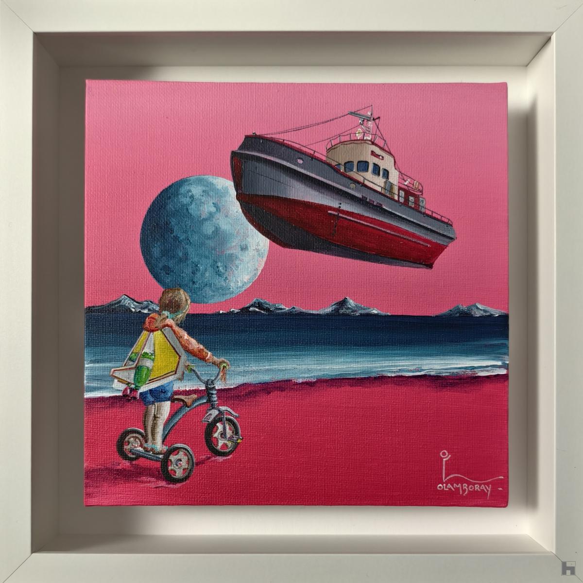 The Day She realised She Could Fly - Acrylic on Canvas panel - framed