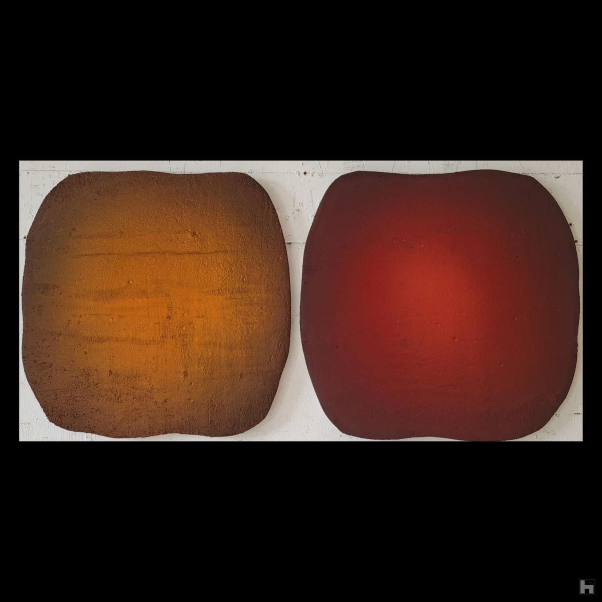 Eclosion ocre et rouge