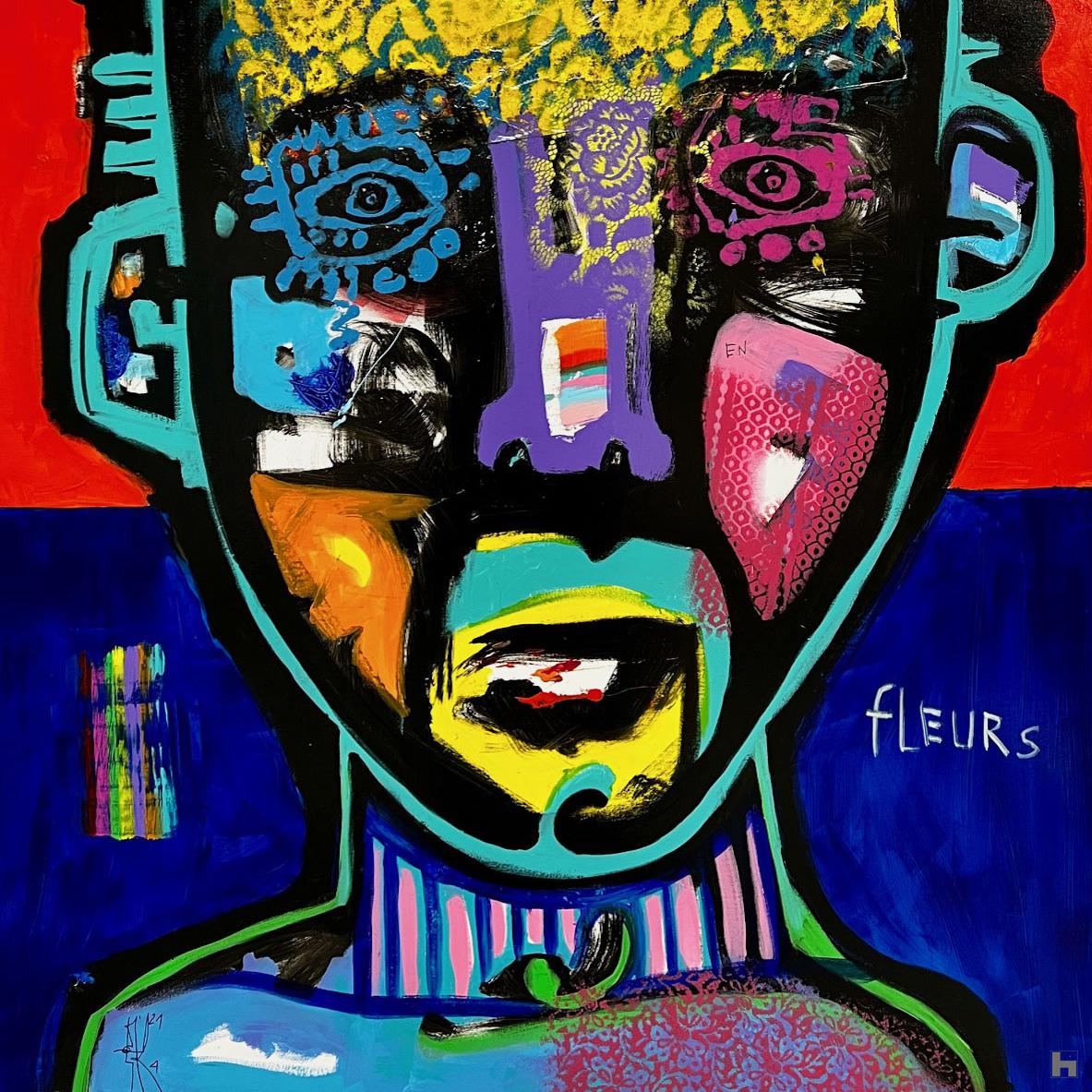 La tête en fleurs