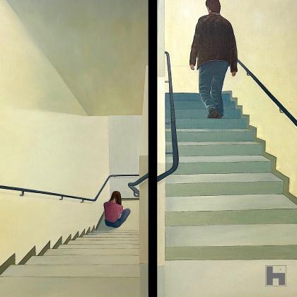 Step One • tweeluik 2 panelen van 100x80 