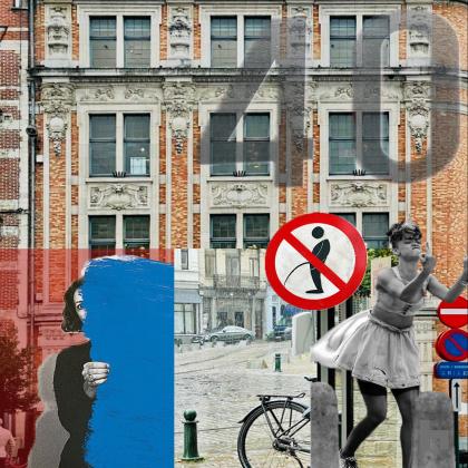 collage, grand sablon, bruxelles,  surréalisme