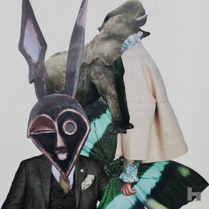 art visuel,collage analogique, poésie visuelle