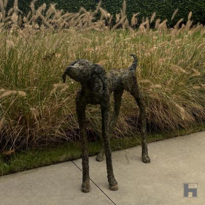 hond in bronze beelden dog sculpture sculpture d'un chien en bronze