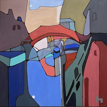 Acrylic on canvas, 60 x 60 x 2 cm