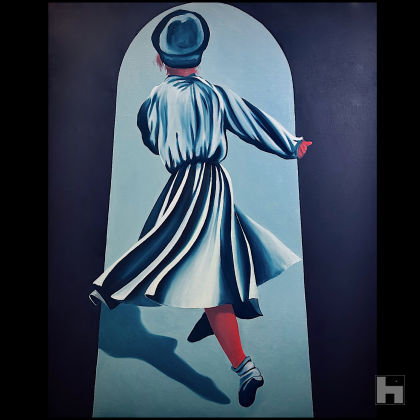 Keep on running • oil on canvas • 100 x 80 cm