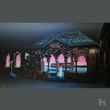 Peinture surréaliste - Love comes first