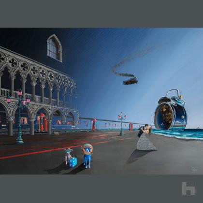 Peinture surréaliste - The Departure