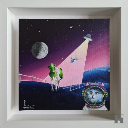 Peinture surréaliste, "The Space Adventure"