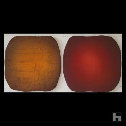 Eclosion ocre et rouge