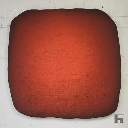 organische rode vorm 100x100cm